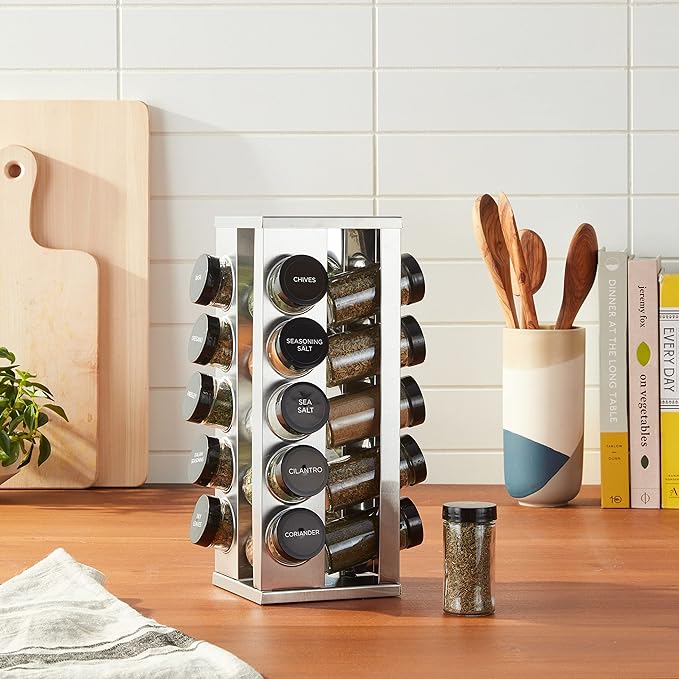 Kamenstein 20 Jar Heritage Revolving Spice Rack - Image 2