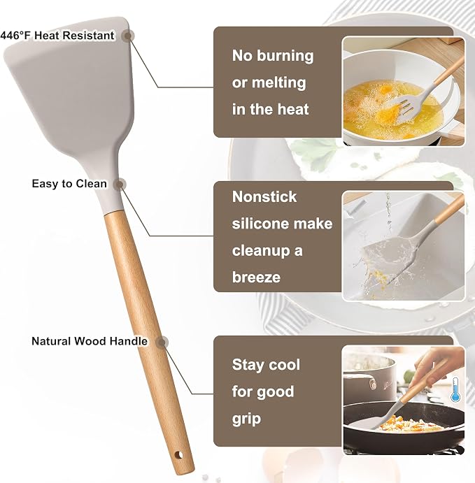 E-far Silicone Kitchen Utensils Set - Image 3