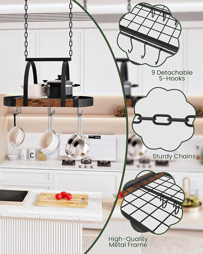 CHOEZON Hanging Pot Rack, Pot Hanger - Image 5