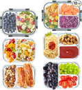 GULFLIN 2 & 3 Compartment Meal Prep Containers by GULFLIN
