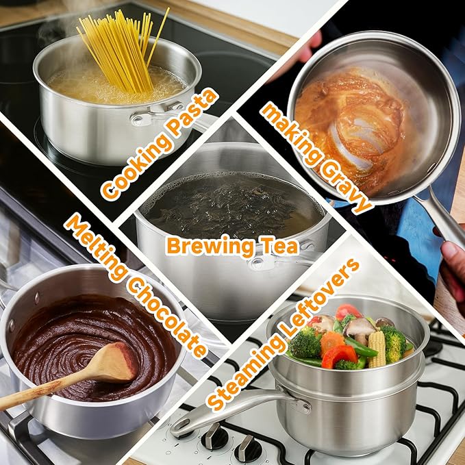 Ohtomber Tri-Ply Steamer for Cooking - Image 7
