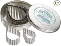 Ateco Fluted Edge Tear Drop Cutters in Graduated Sizes, Stainless Steel by Ateco