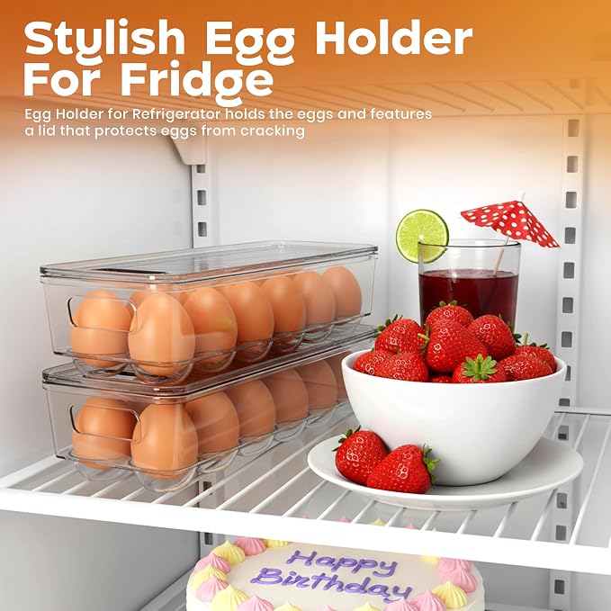 Utopia Home Egg Container With Lid and Handle - Image 7