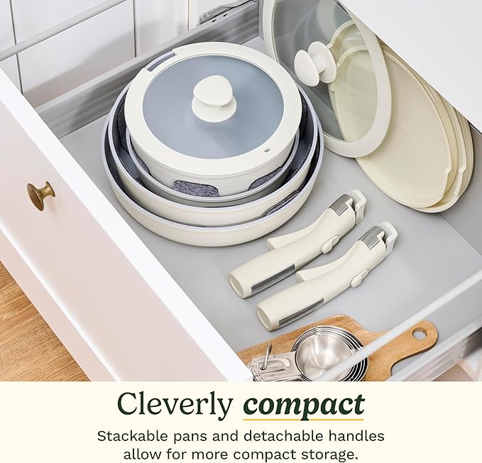 Cuisinart 13-Pc ClickSmart Nonstick Detachable Handle Ceramic Cookware - Image 5