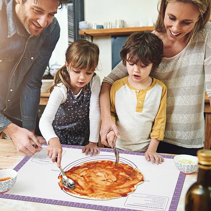 Non Stick Silicone Pastry Mat for Dough Rolling, Extra Large Silicone Baking Mat - Image 7