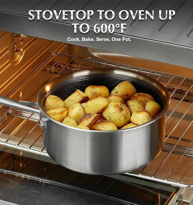 KOCH SYSTEME CS Hybrid Nonstick Stainless Steel Saucepan Set - Image 7
