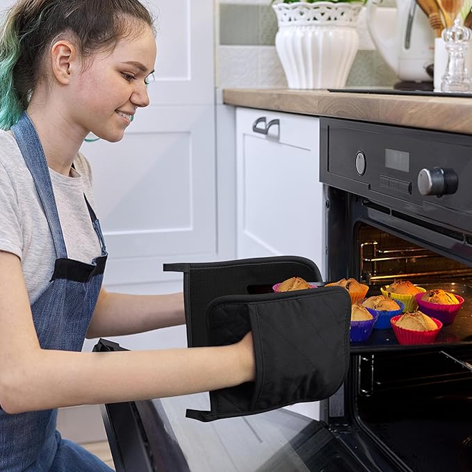2Pcs Cotton and Neoprene Oven Pads Pot Holders - Image 6