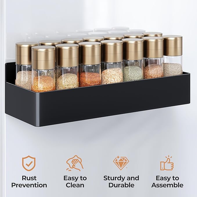 Mystozer Magnetic Spice Rack for Refrigerator, Kitchen Organizer and Storage - Image 6