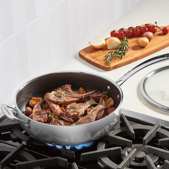 Cuisinart FusionPlus Hybrid Stainless Steel Cookware, 5-Quart Sauté Pan - Image 2