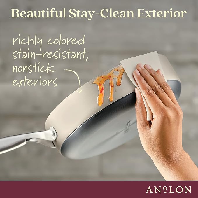 Anolon Achieve Hard Anodized Nonstick Sauté Pan - Image 5