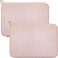 Pink Dish Drying Mats for Kitchen Counter, 2 Pack Dish Drying Mat Drying Pad by QualityGoodsWorldwideLLC