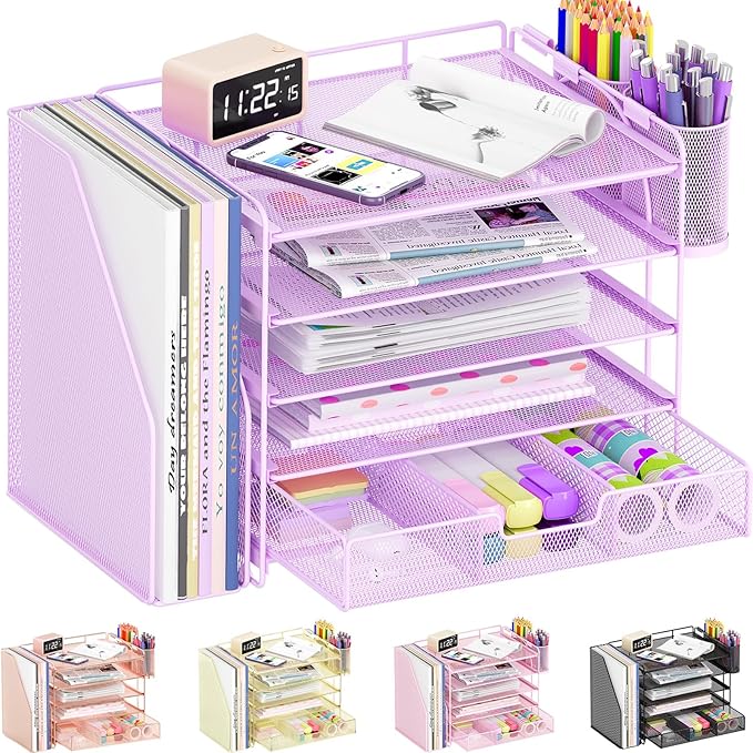 OPNICE Desk Organizer, 5-Tier Paper File Organizer - Image 7