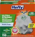 Hefty Ultra Strong Made with 50% Recovered Materials* Tall Kitchen Trash Bags by Hefty