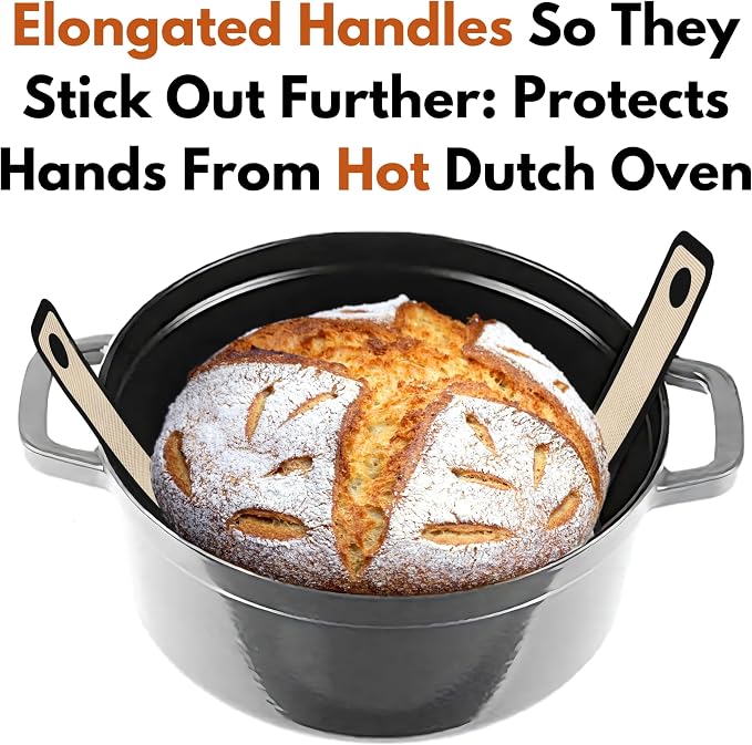 Introducing The Easy-Lift Dutch Oven Silicone Bread Sling & Scoop & Dust Flour - Image 3