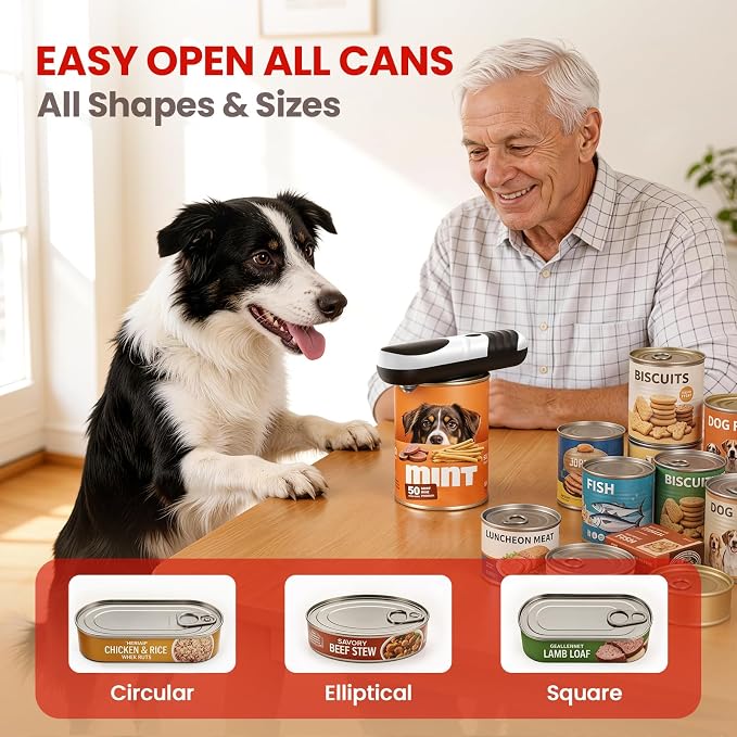 One Touch Electric Can Opener Fits Almost All Can Sizes - Image 6