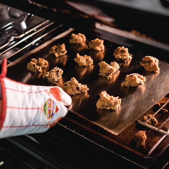 Baker's Secret 2pcs Large Flat Cookie Sheet 18" x 14" Aluminum Flat Baking Sheet - Image 8