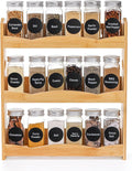 Jucoan 3-Tier Bamboo Spice Rack by Jucoan