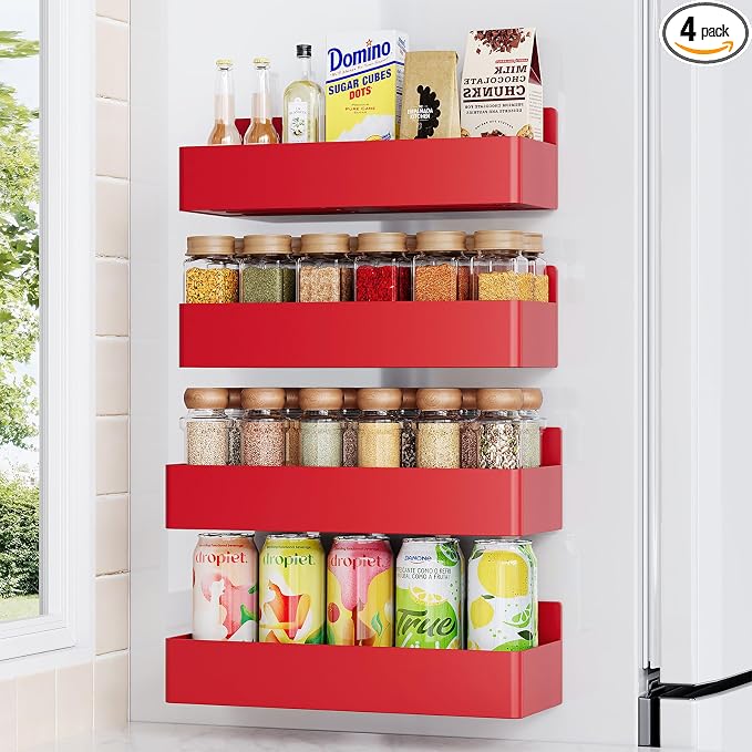 Mystozer Magnetic Spice Rack for Refrigerator, Kitchen Organizer and Storage by Mystozer