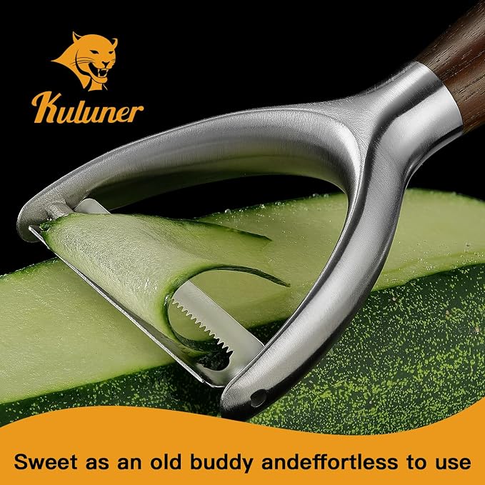 Serrated Blade Premium Y Type 304 Stainless Steel Multifunctional Kitchen - Image 2