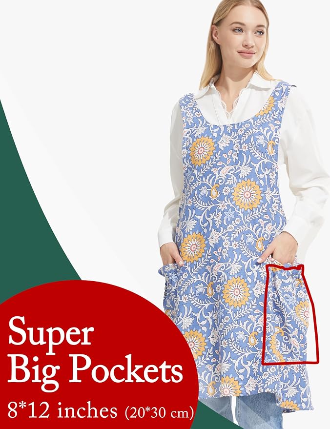 Cozy Adjustable Cross Back Aprons - Image 2