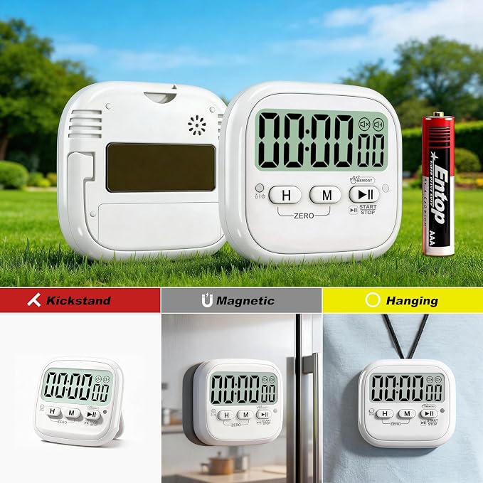AyayaBoss 2-Pack Magnetic Kitchen Timers - Image 6
