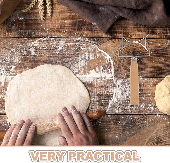 Gatuida Stainless Steel Rolling Pastry Cutter Maker Dumpling Wrapper Circle - Image 2