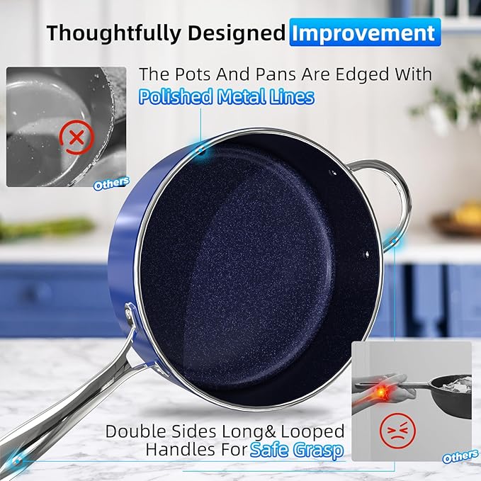 Deluxe DUXANO 14PC Healthy Pots and Pan - Image 6