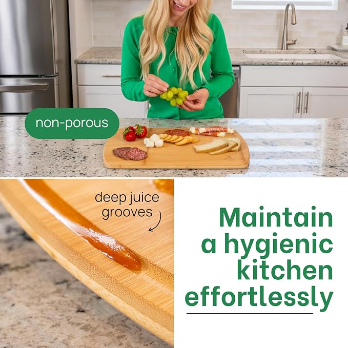 Bamboo Cutting Board – 15 Inch Wood Cutting Boards - Image 5