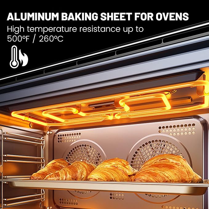 BIEAMA 6 Pack Quarter Size 13" × 10" Baking Sheet Pan Aluminum Commercial - Image 7