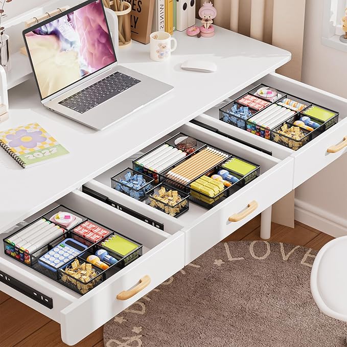 Marbrasse 3 Pack Desk Drawer Organizers - Image 4