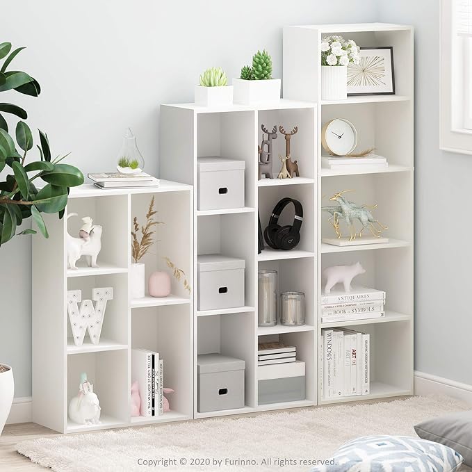 Furinno LUDER Book Shelf, 7-Cube Bookshelf, Bookcase - Image 5