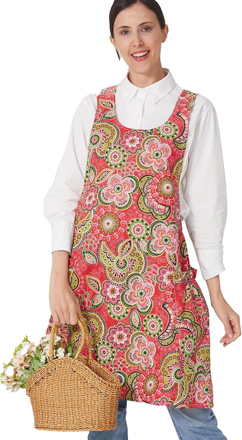 Cozy Adjustable Cross Back Aprons by APRONNER