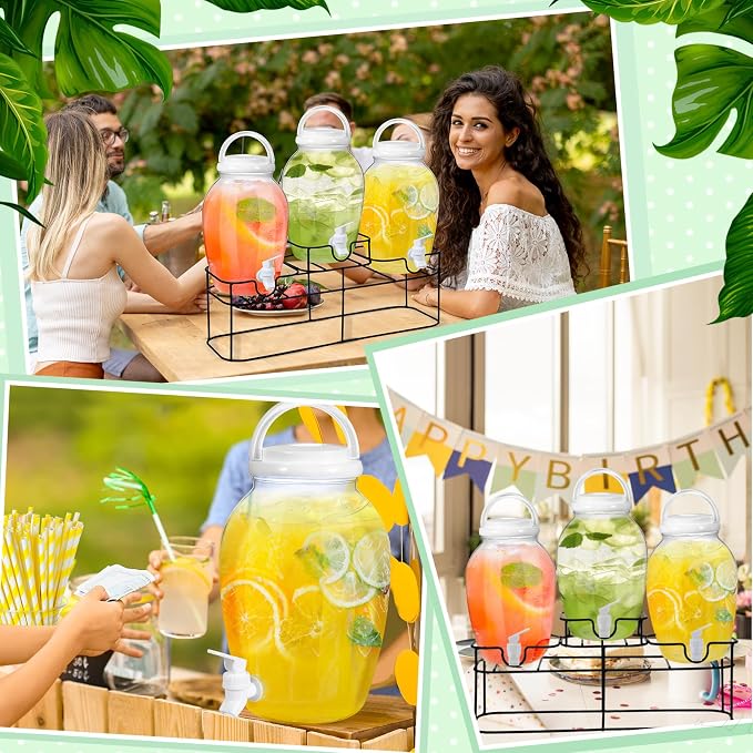 Tanlade 3 Pcs Plastic Drink Dispenser - Image 6
