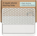 Deepstone 3-Layer Stone Dish Drying Mat by deepstone