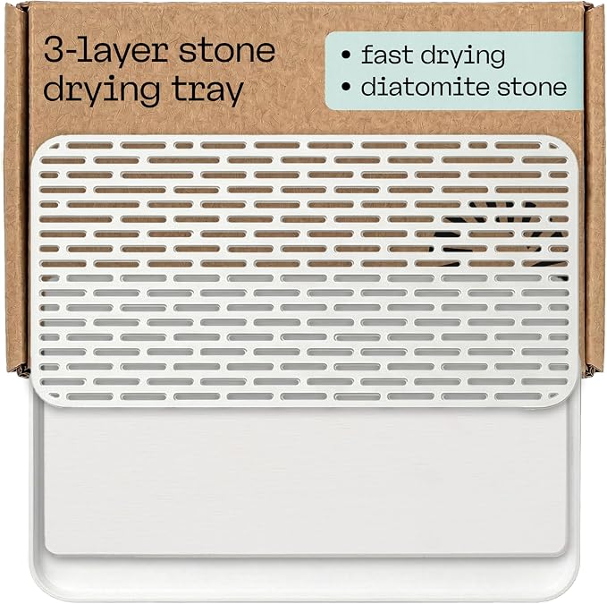 Deepstone 3-Layer Stone Dish Drying Mat by deepstone
