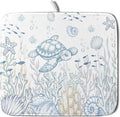 Giwawa Ocean Turtle Dish Drying Mat, Coastal Sea Tortoise Decorative Dish by Giwawa