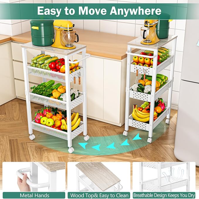 Vivihomety Utility Slim Storage Cart - Image 7
