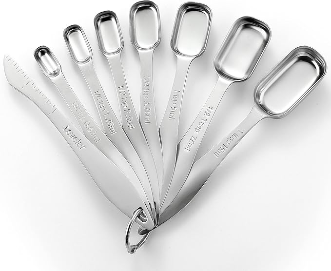 Spring Chef Stainless Steel Measuring Spoons Set of 8 by SpringChef