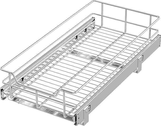 Pull Out Cabinet Organizer 11" W X 22" D, Slide Out Drawers by STORKING