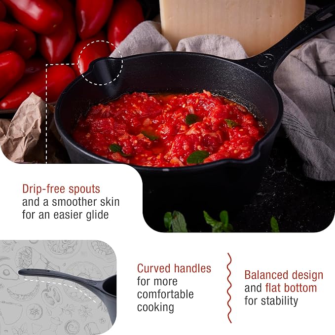 Victoria Cast Iron Saucepan, Cast Iron Melting Pot, Made in Colombia - Image 4
