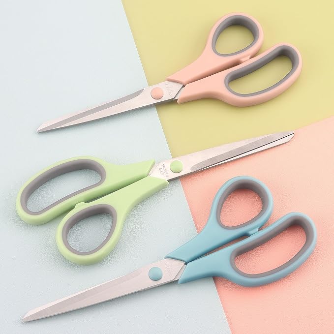 Scissors 8.5 Inch scissors all purpose Bulk Set of 3, Scissors - Image 5