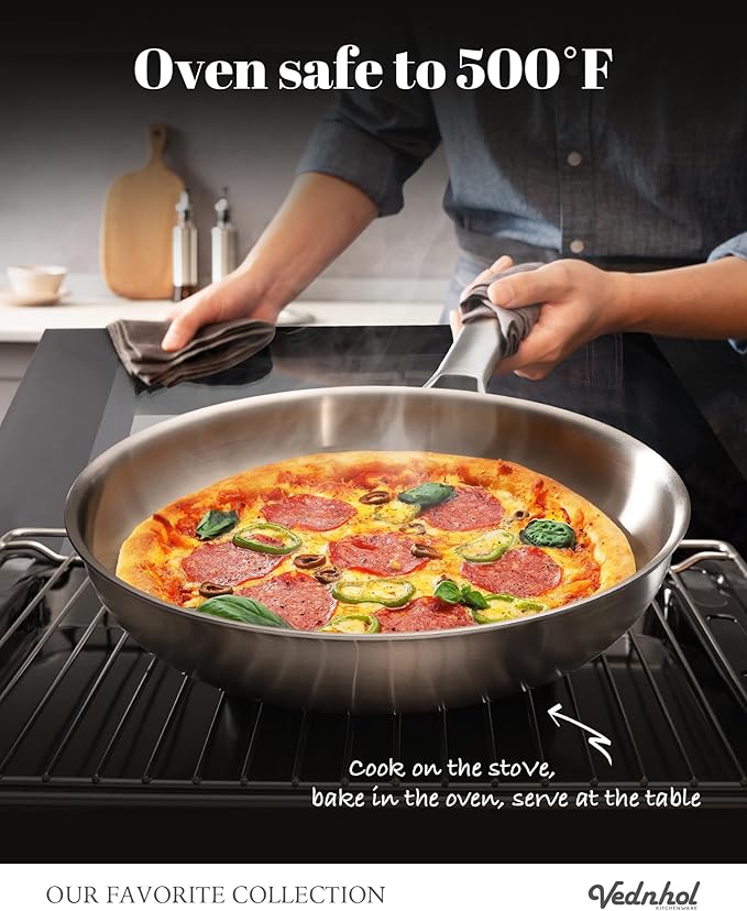 Stainless Steel Frying Pan 12 Inch - Image 5