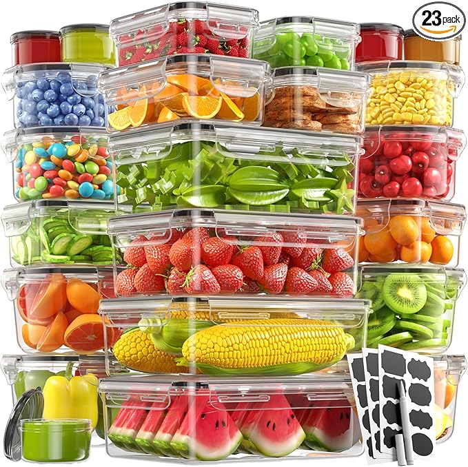 46 Piece Food Storage Containers by Canfanni