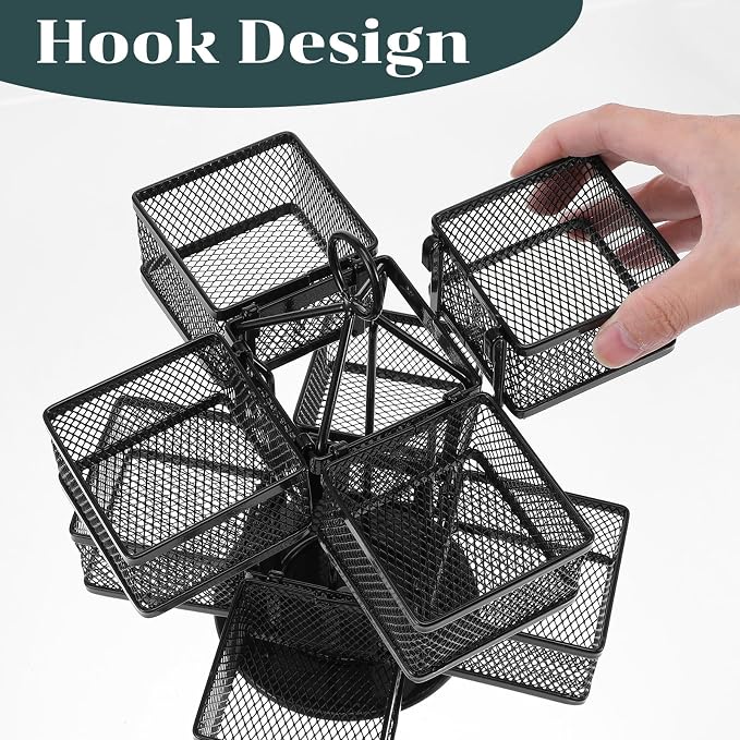 Tea Bag Organizer, Tea Bag Storage Holder Spinning Carousel 96 Teabags Container - Image 4