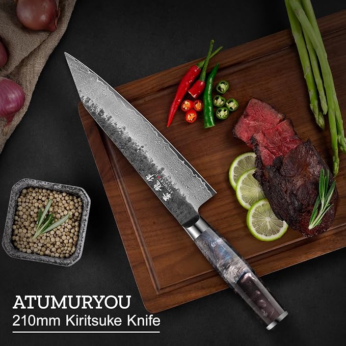 8.27 Inch Japanese Kiritsuke Chef Knife - Image 7