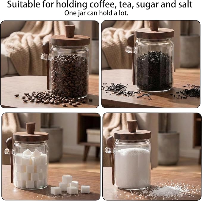 Set of 3 Glass Jars Containers - Image 2