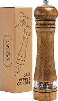 Wood Salt and Pepper Grinder, Salt Grinder and Pepper Mill, Oak Wood Shakers by MJINGMEI