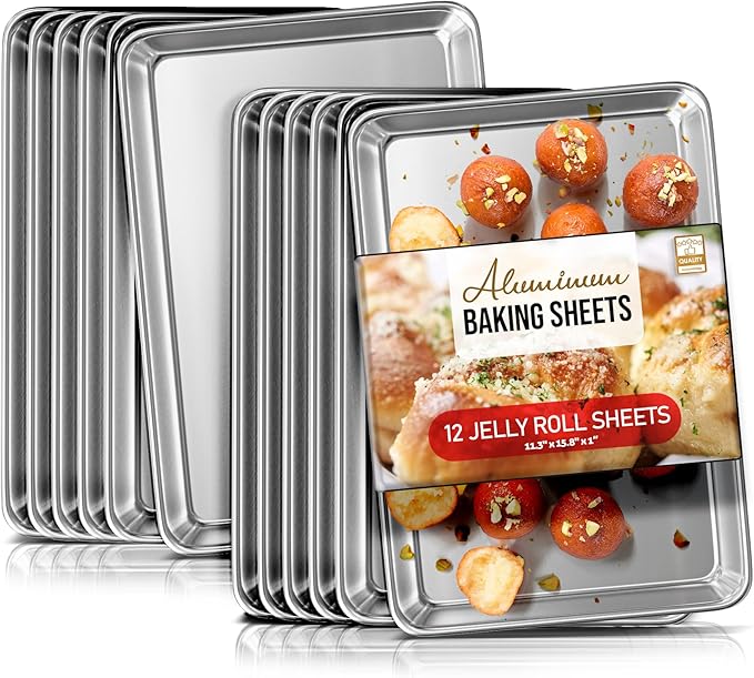 Eatex Aluminum Baking Sheet Set, Nonstick Cookie Sheets by Eatex