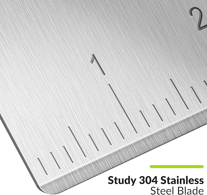 Rainspire Bench Scraper, Stainless Steel Dough Scraper, Pastry Scraper - Image 5