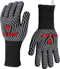 QUWIN BBQ Gloves, Oven Gloves 1472℉ Extreme Heat Resistant, Grilling Gloves by QUWIN